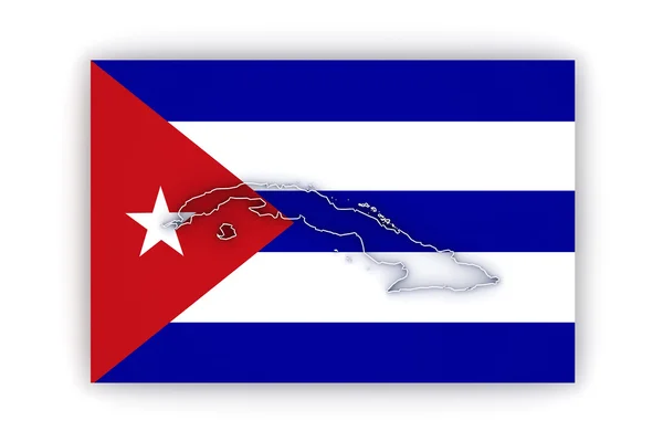 Χάρτης της Κούβας. — Φωτογραφία Αρχείου