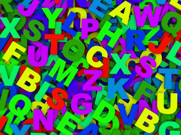 Buchstaben des englischen Alphabets. — Stockfoto