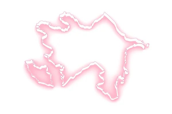 Mapa online de Azerbaiyán . —  Fotos de Stock