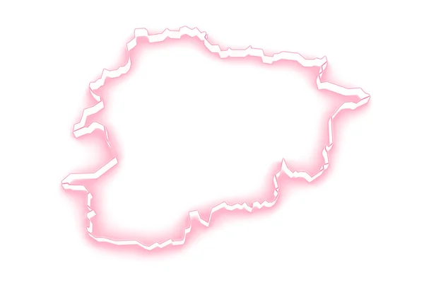 Карта Андорри — стокове фото