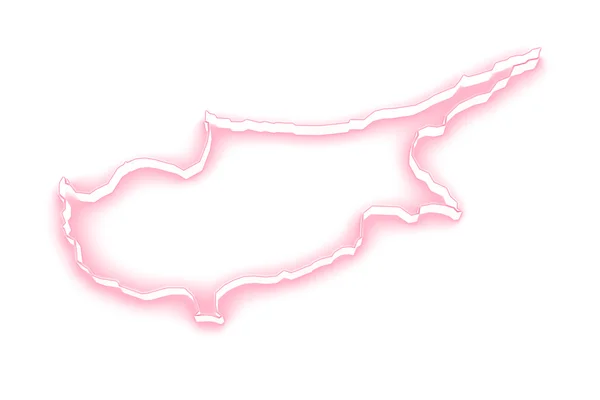 Map of Cyprus. — Stock Photo, Image