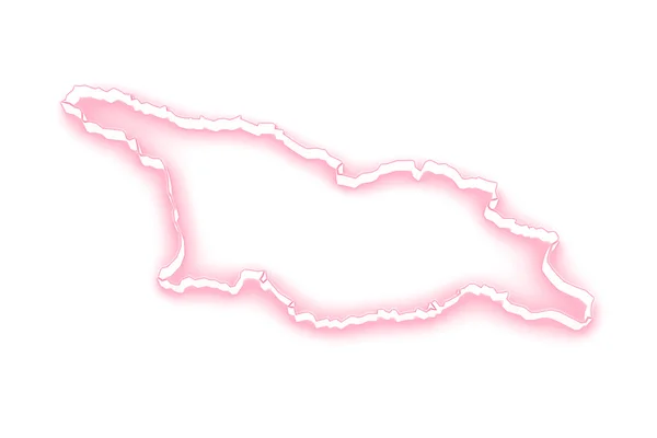 Карта Грузии . — стоковое фото