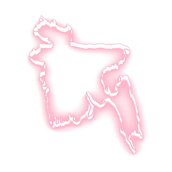 Map of Bangladesh. — Stock Photo, Image