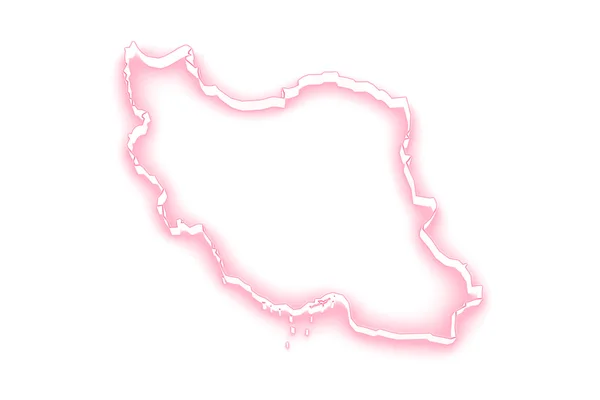 Map of Iran. — Stock Photo, Image