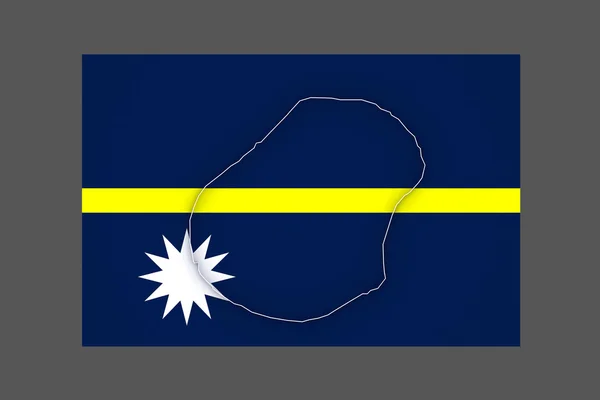 El mapa de Nauru . — Foto de Stock