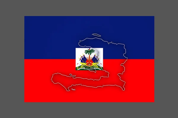 Haiti Térkép아이티의 지도. — 스톡 사진