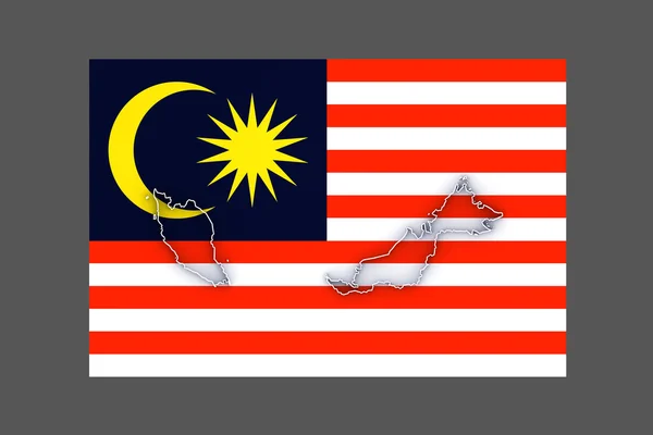 La mappa di Malaysia . — Foto Stock