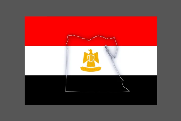 Karte von Ägypten. — Stockfoto