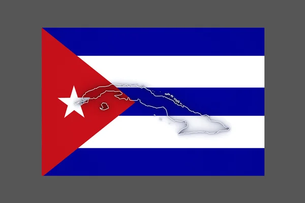 Карта Куби . — стокове фото