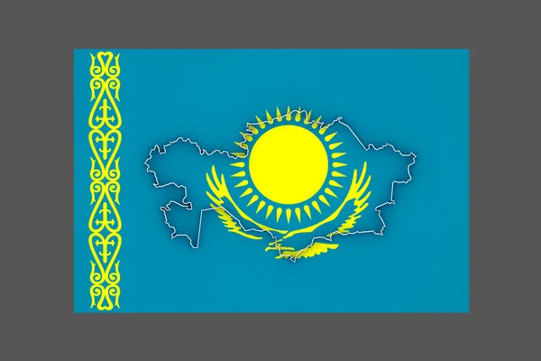 Χάρτης του Καζακστάν. — Φωτογραφία Αρχείου