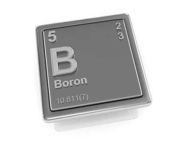 Borón. Elemento químico . — Foto de Stock