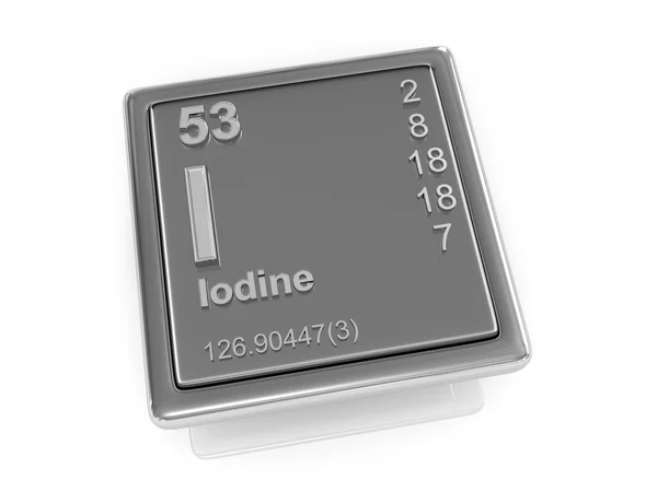 Iodine. Chemical element. — Stock Photo, Image