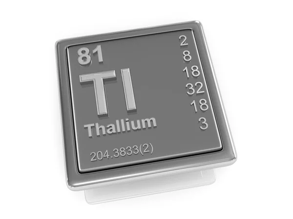 Thallium. Chemisches Element. — Stockfoto