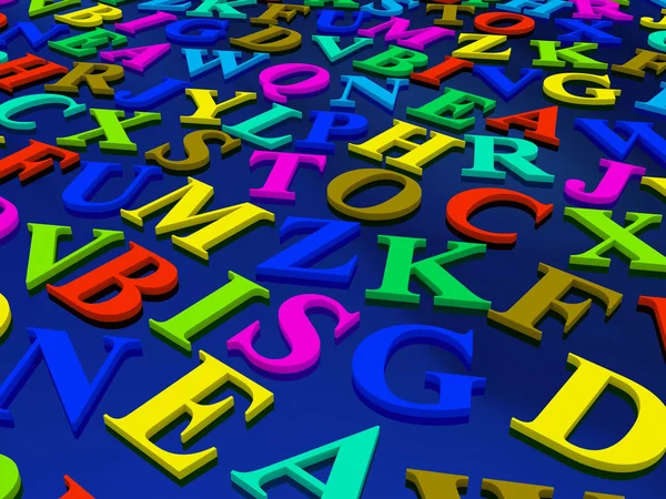 Buchstaben des englischen Alphabets. — Stockfoto