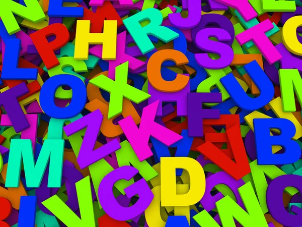 Letters of the English alphabet. — Stock Photo, Image