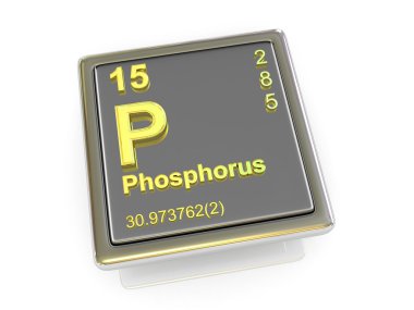 Phosphorus. Chemical element. clipart