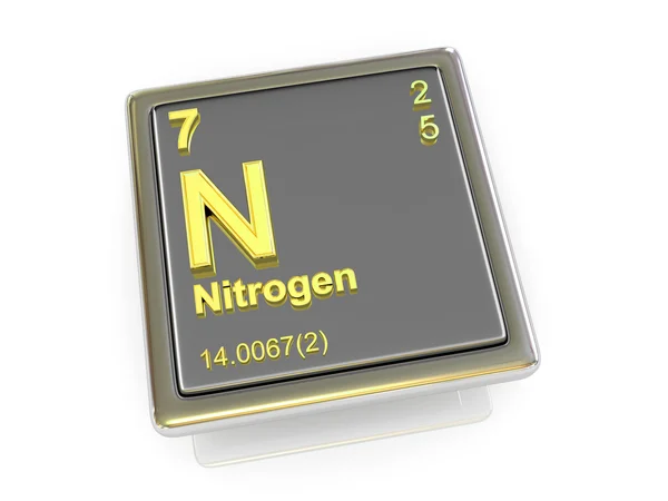 Nitrogen. Chemical element. — Stock Photo, Image