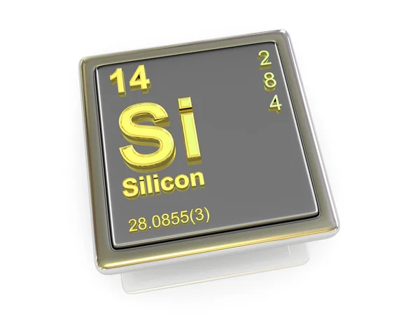 Silicon. Chemical element. — Stock Photo, Image