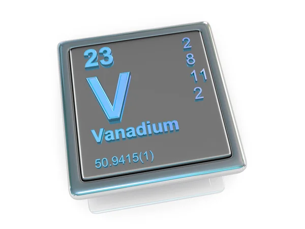 Vanadium. Chemisches Element. — Stockfoto