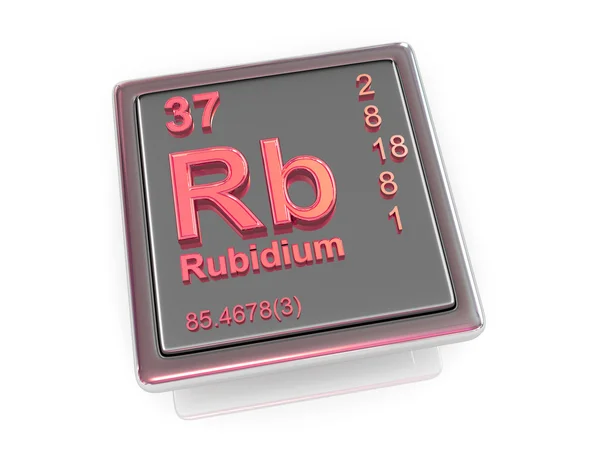 Rubidium. chemický prvek. — Stock fotografie