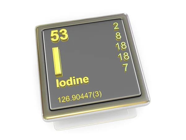 Iodine. Chemical element. — Stock Photo, Image