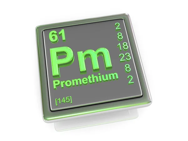 Promethium. Chemical element. — Stock Photo, Image