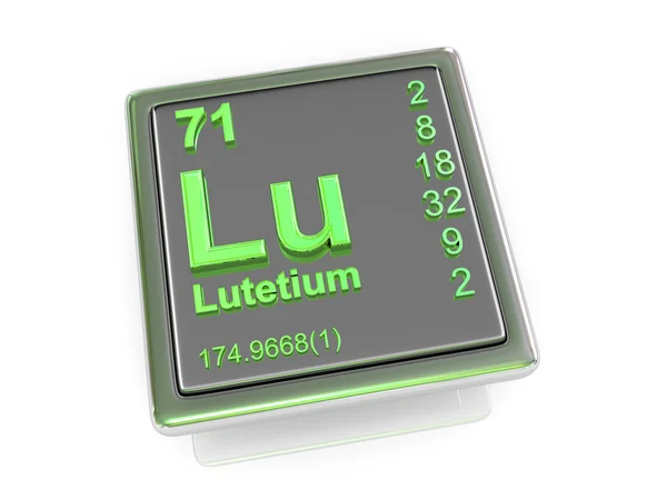 : Lutetium. pierwiastek chemiczny. — Zdjęcie stockowe