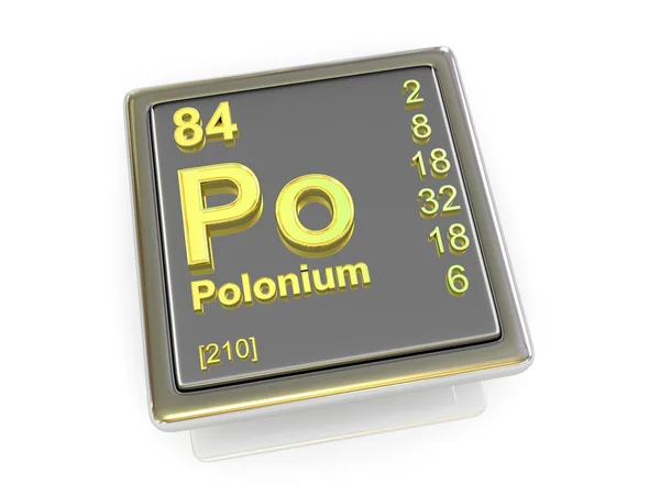 Polónio. Elemento químico . — Fotografia de Stock