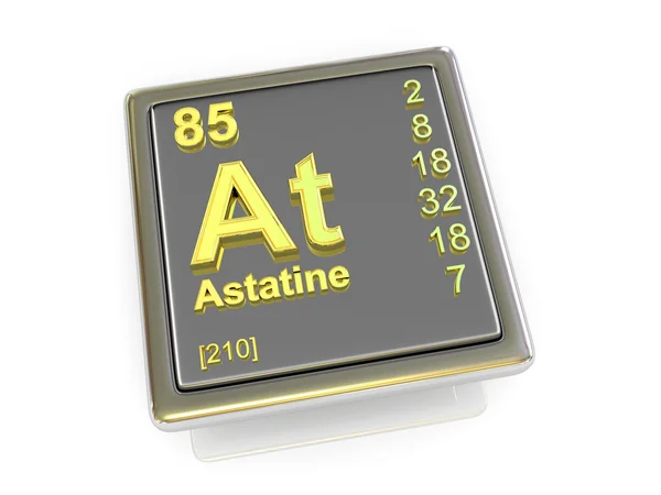 Astatina. Elemento químico . — Foto de Stock