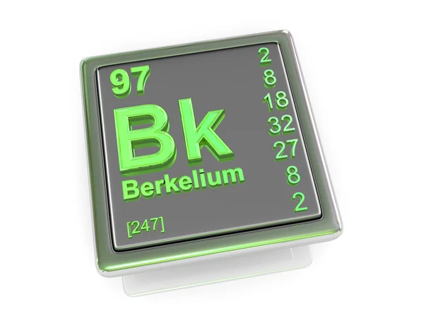 Berkelium. chemický prvek. — Stock fotografie
