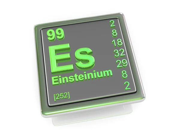 Einsteínio. Elemento químico . — Fotografia de Stock