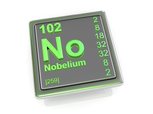 Нобелиум. Химический элемент . — стоковое фото