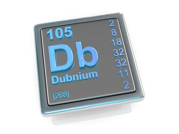 Dubnium. Chemical element. — Stock Photo, Image