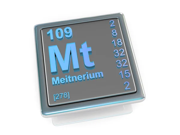 Meitnerium. Chemical element. — Stock Photo, Image