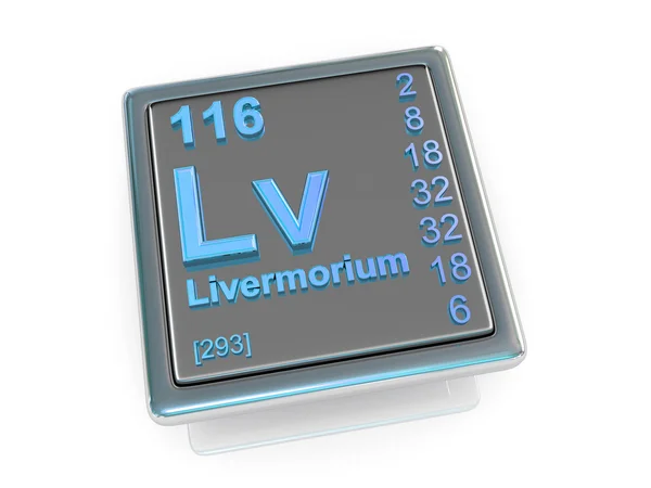Livermorium. chemický prvek. — Stock fotografie