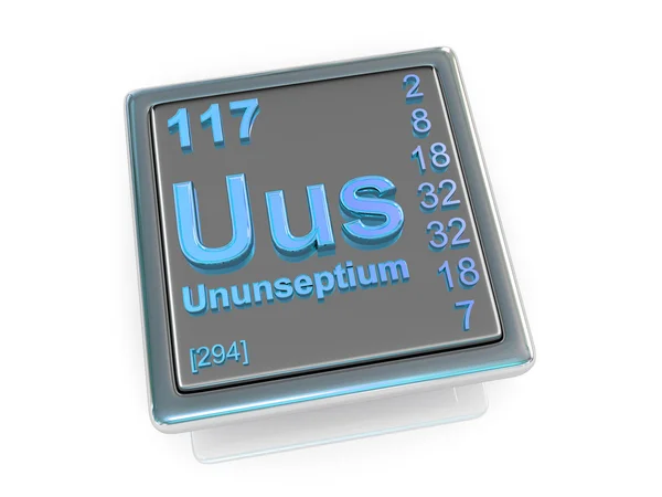 Ununseptium. Chemical element. — Stock Photo, Image