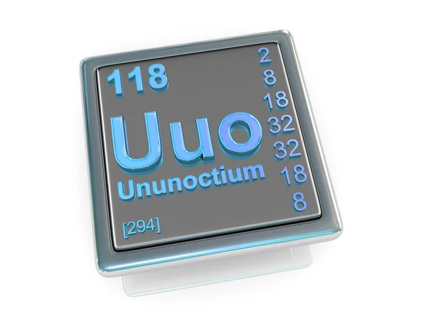 Ununoctium. Chemical element. — Stock Photo, Image