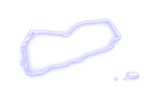 Map of Yemen. — Stock Photo, Image