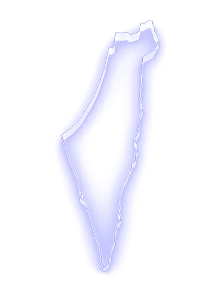 La mappa di Israele . — Foto Stock