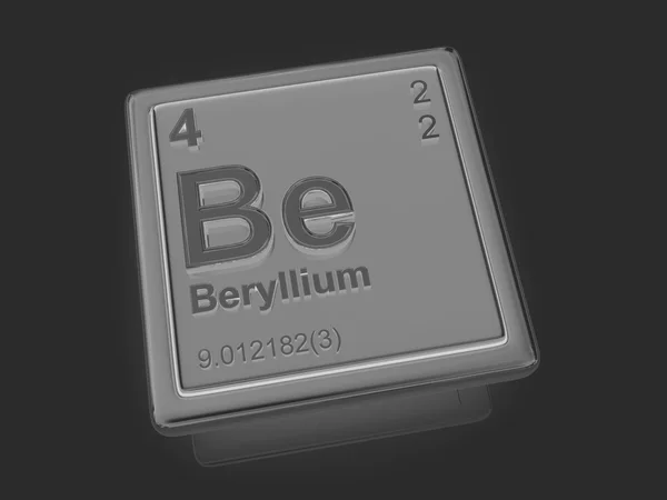 Берилій. хімічний елемент . — стокове фото