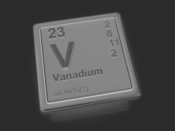 Du vanadium. Élément chimique . — Photo