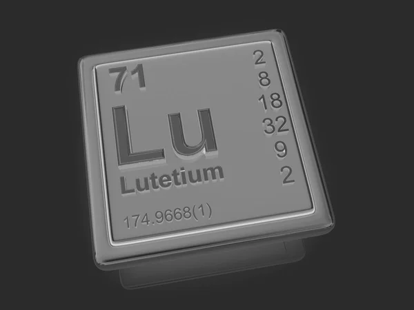 : Lutetium. pierwiastek chemiczny. — Zdjęcie stockowe