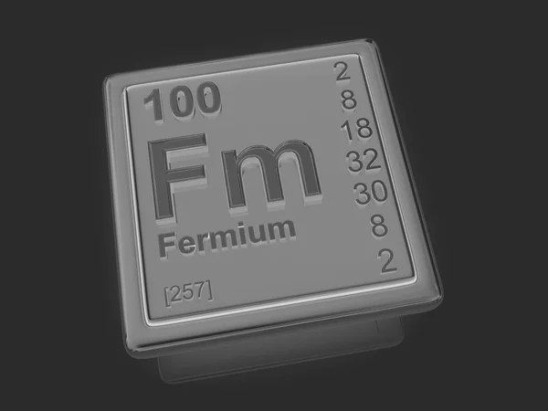 Fermium. chemický prvek. — Stock fotografie