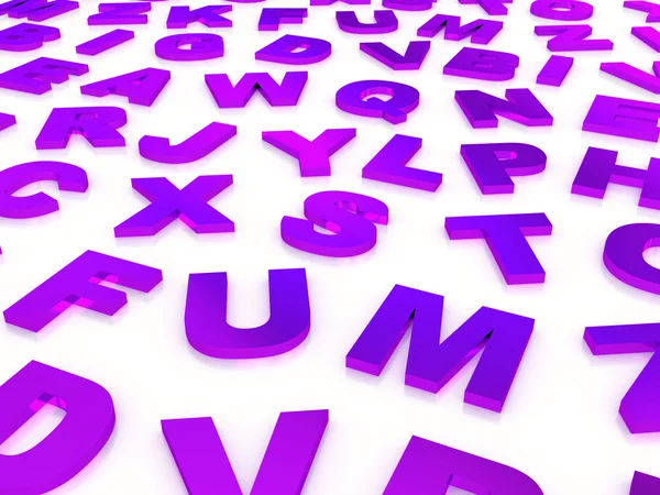 Bokstäver i alfabetet. — Stockfoto