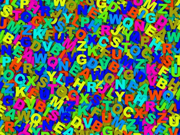 Buchstaben des englischen Alphabets. — Stockfoto