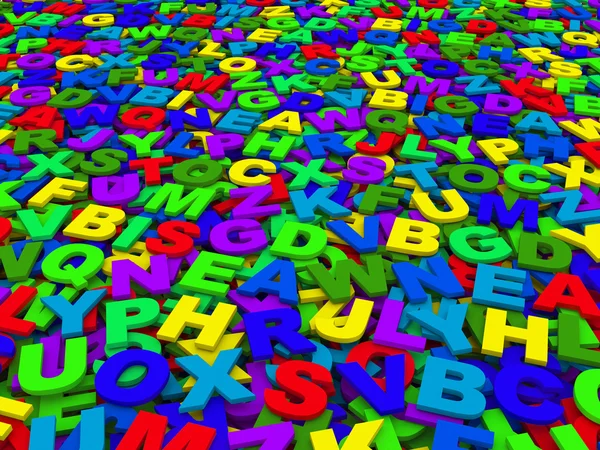 Buchstaben des englischen Alphabets. — Stockfoto