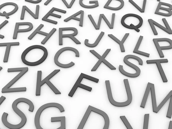 Letters of the English alphabet. — Stock Photo, Image