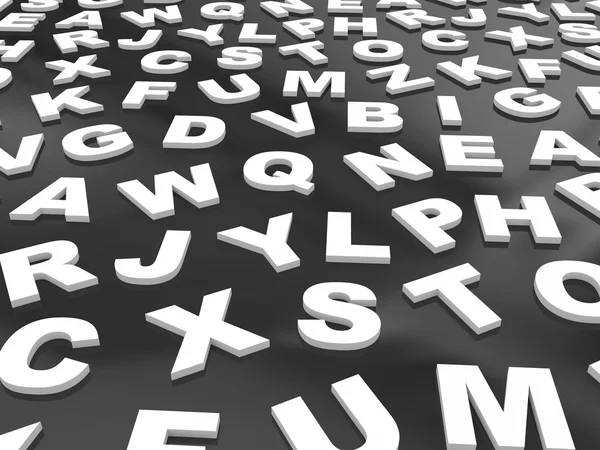 Buchstaben des englischen Alphabets. — Stockfoto