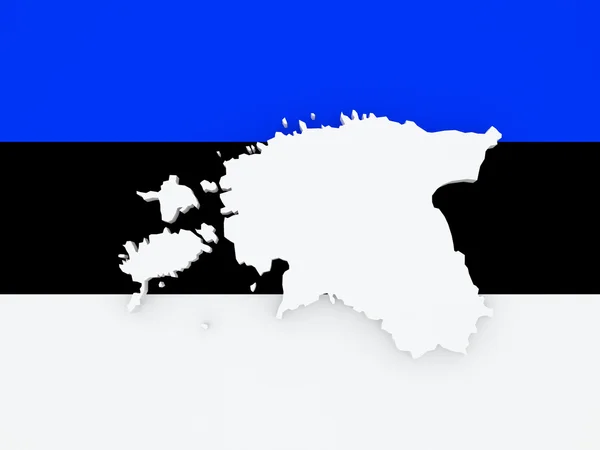 Mapa online de Estonia. —  Fotos de Stock