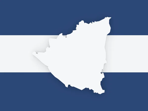 Карта Нікарагуа . — стокове фото